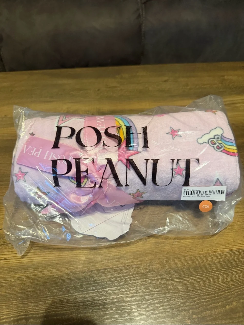 Posh Peanut Barbie Star Power Kids Beach Towel NWT Sealed
